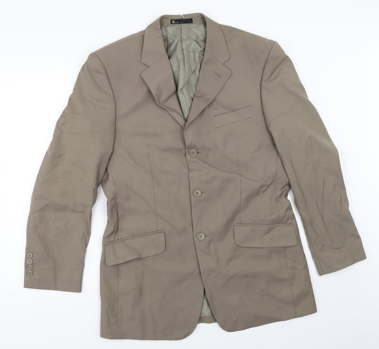 Mens UK Size 38 BHS Regular Green Suit Jacket