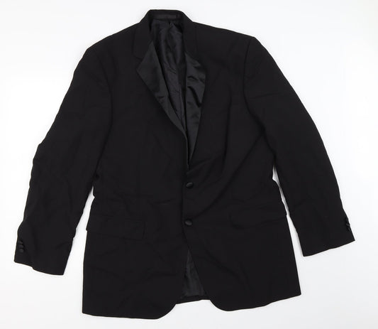 Mens UK Size 42 Marks and Spencer Regular Black Suit Jacket