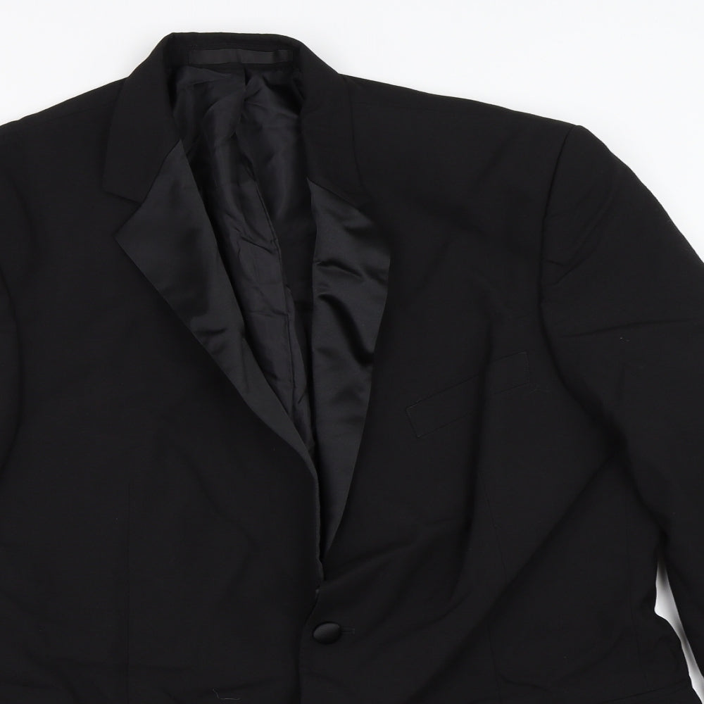 Mens UK Size 42 Marks and Spencer Regular Black Suit Jacket