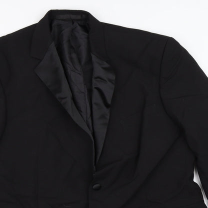 Mens UK Size 42 Marks and Spencer Regular Black Suit Jacket