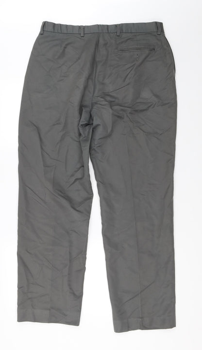 Marks and Spencer Mens Green   Trousers  Size 34 in L31 in