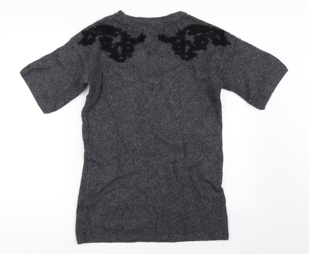 Back view of Atmosphere women’s grey jumper, size UK 10