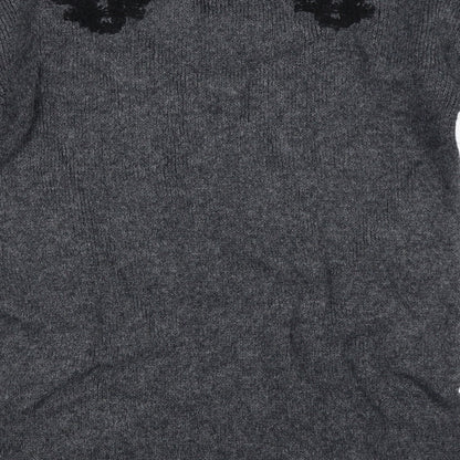 Brand and care label for Atmosphere women’s grey jumper, size UK 10