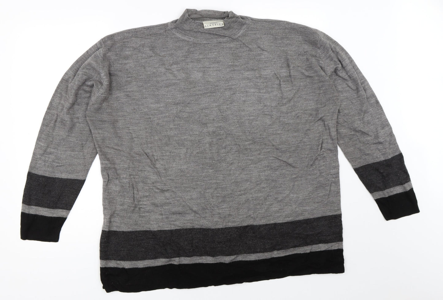 Meadow Classics Womens Grey   Pullover Jumper Size 18