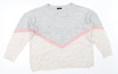 Womens UK Size 16 M&Co Grey Pullover Jumper