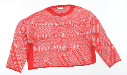 Marks & Spencer Womens Red   Pullover Jumper Size 14