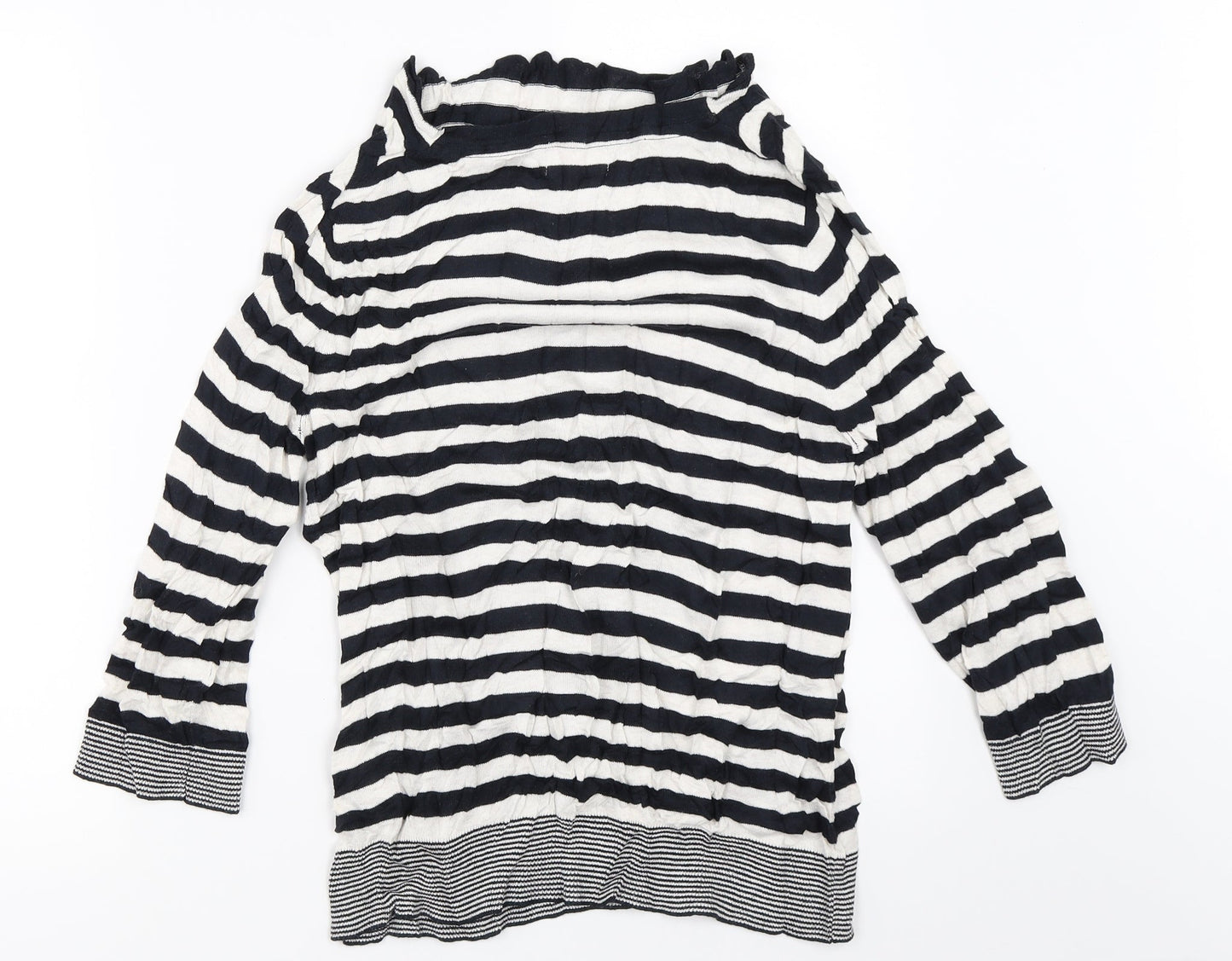 Per Una Womens Black Striped  Pullover Jumper Size 14