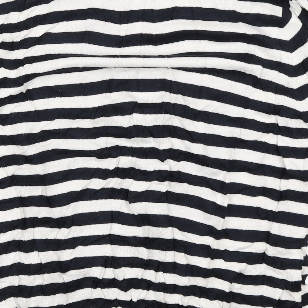 Per Una Womens Black Striped  Pullover Jumper Size 14