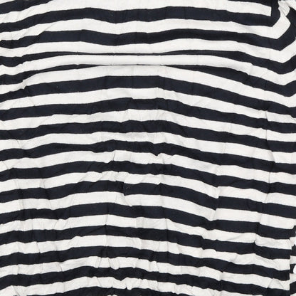 Per Una Womens Black Striped  Pullover Jumper Size 14