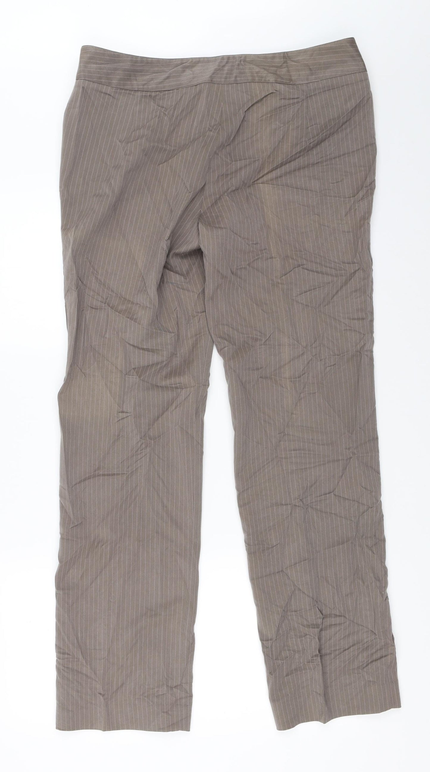 Womens UK Size 14 Wardrobe Regular Fit  Brown Trousers