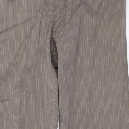 Womens UK Size 14 Wardrobe Regular Fit  Brown Trousers