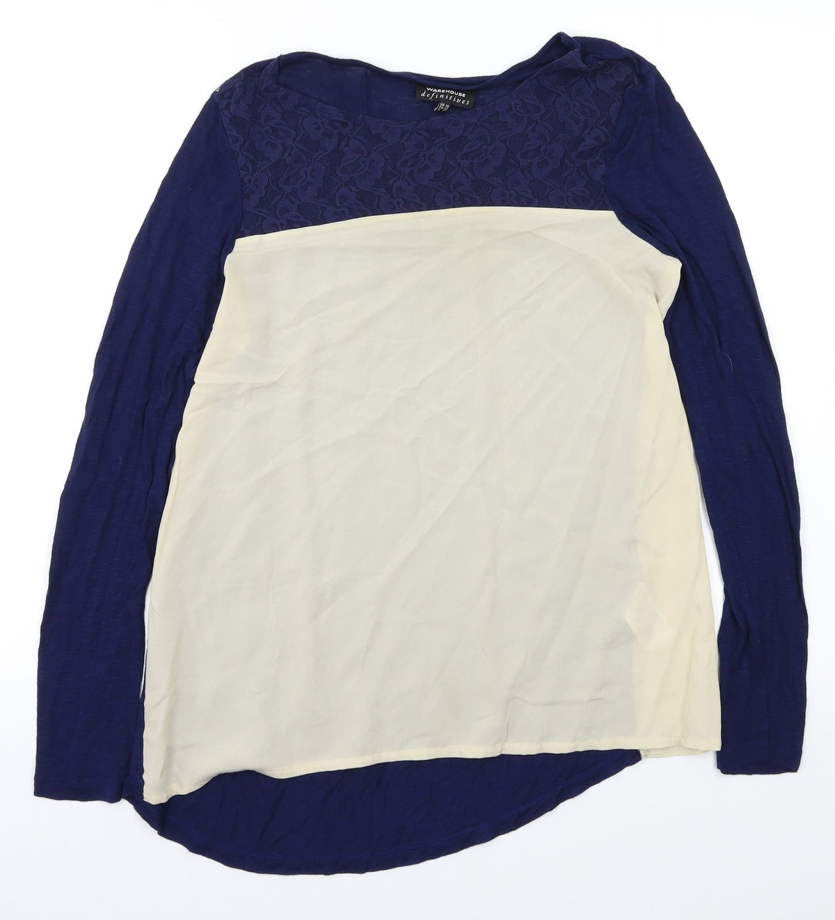 Wareh Womens Blue   Basic Blouse Size 10