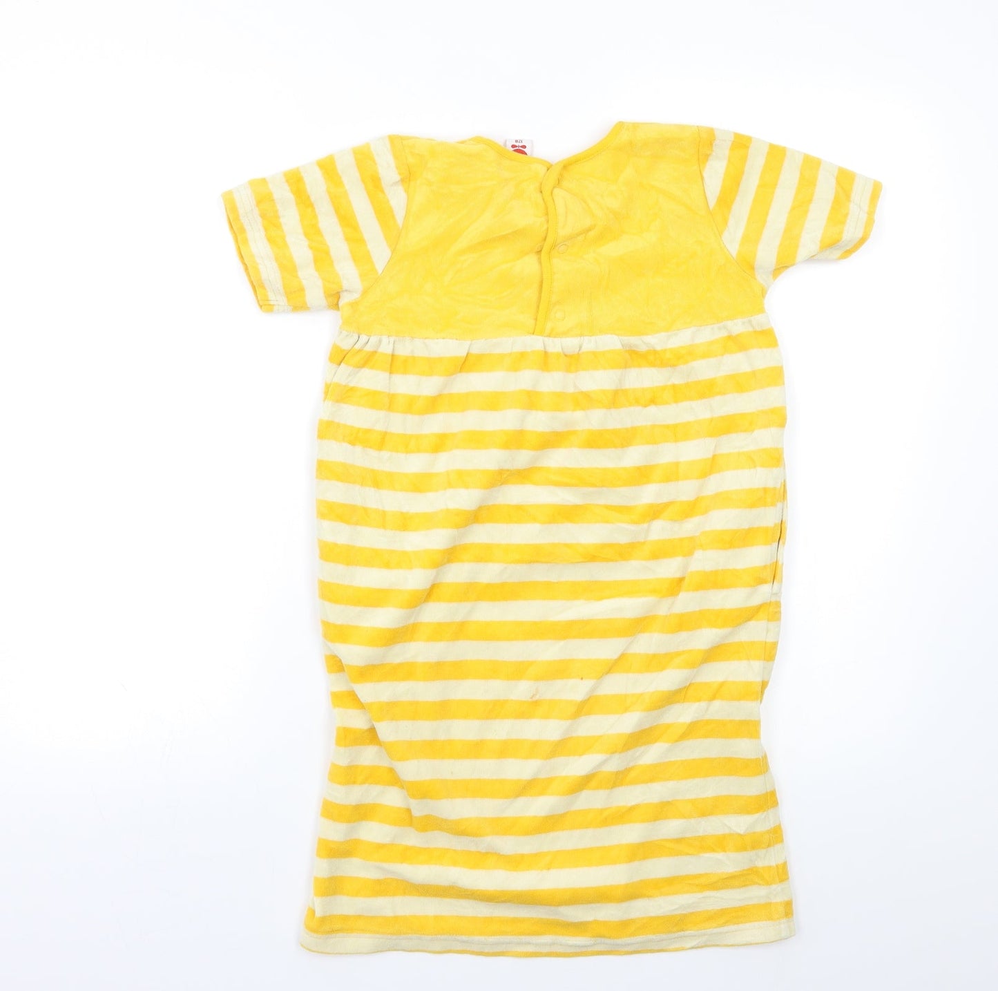 Preworn Girls Yellow Striped    Size 7-8 Years
