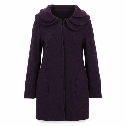Womens UK Size M Edina Ronay Purple Overcoat