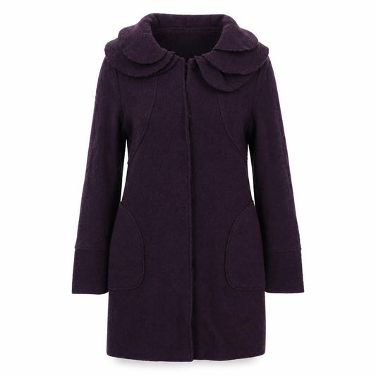 Womens UK Size M Edina Ronay Purple Overcoat