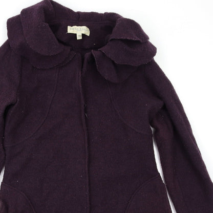 Womens UK Size M Edina Ronay Purple Overcoat