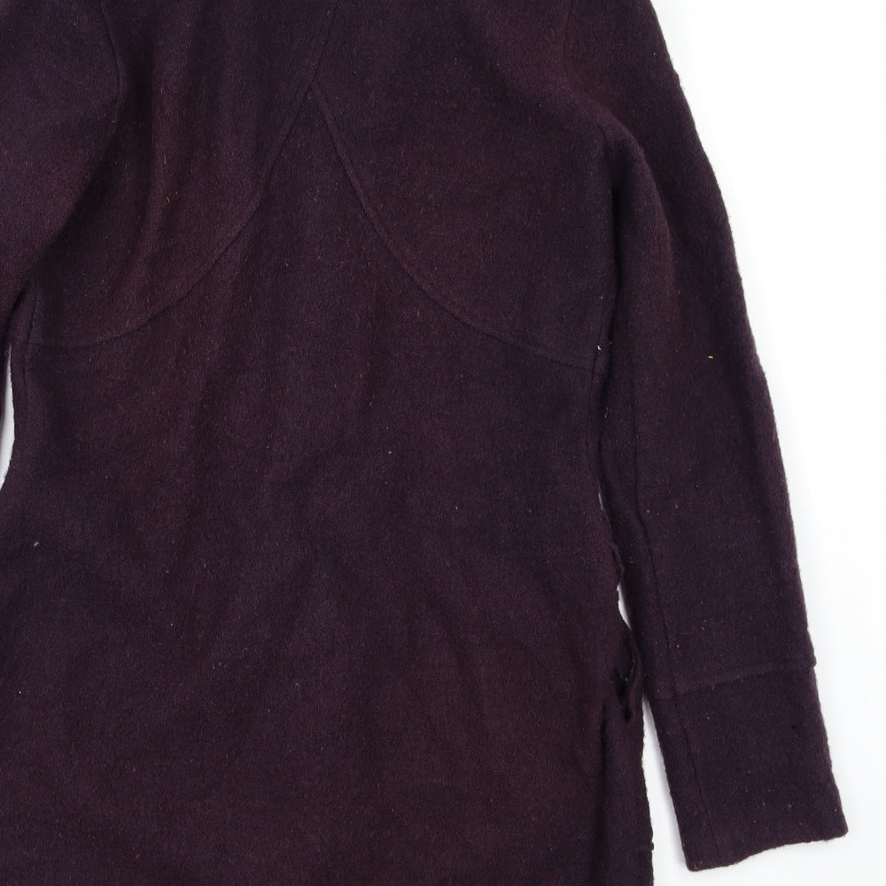 Womens UK Size M Edina Ronay Purple Overcoat
