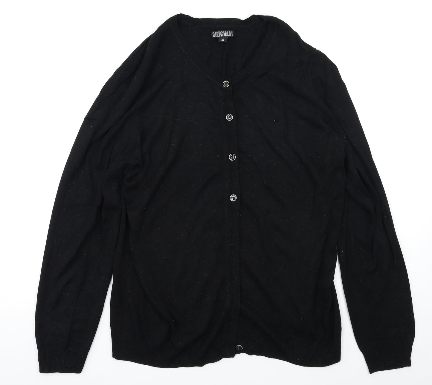 Original Womens Black   Cardigan Jumper Size XL