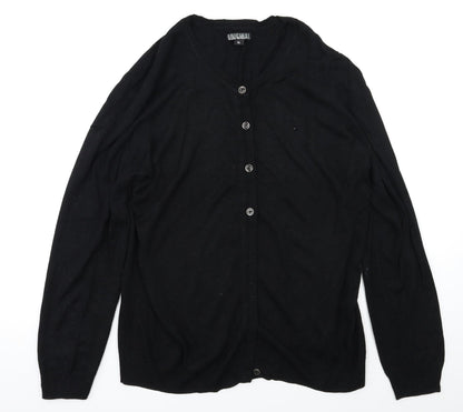 Original Womens Black   Cardigan Jumper Size XL