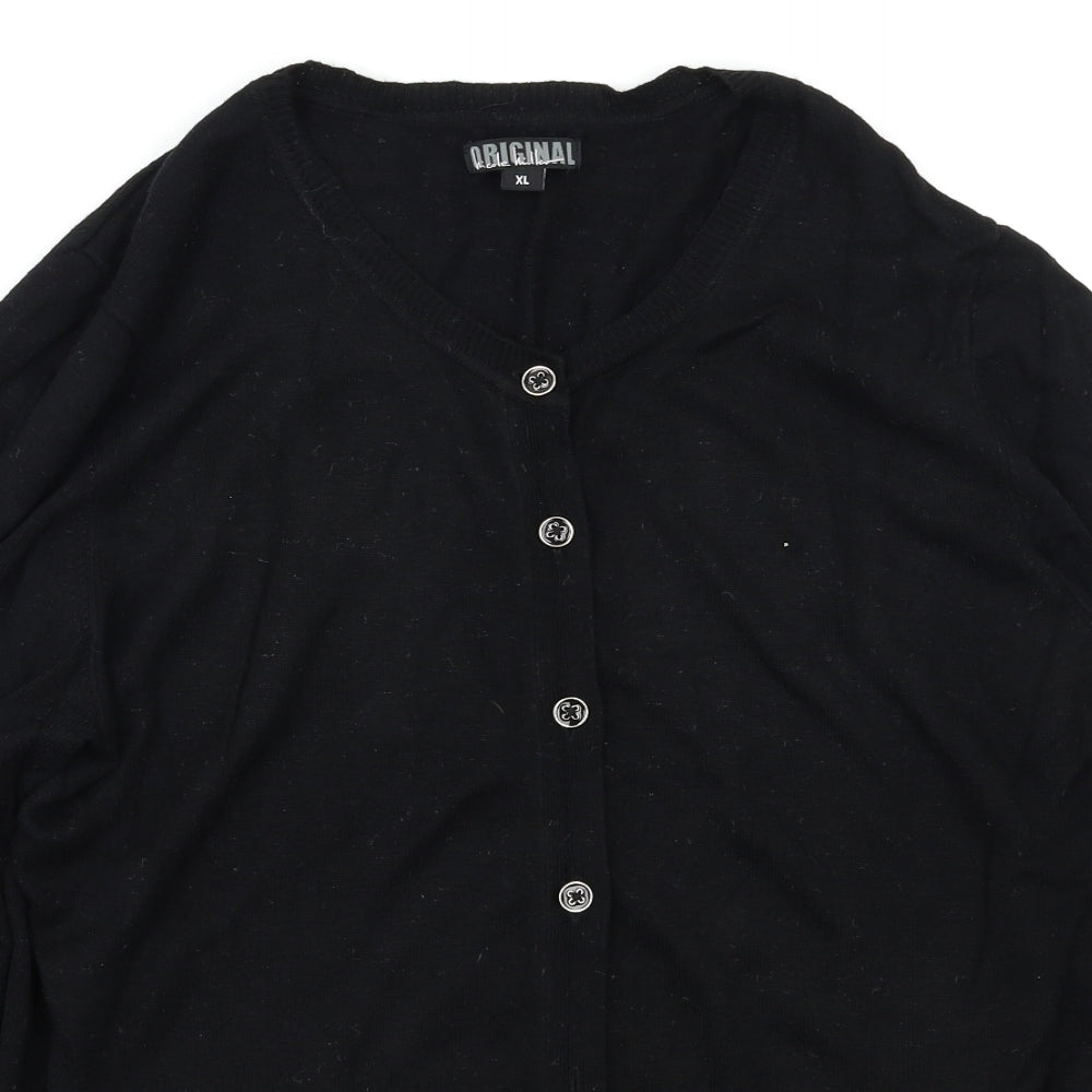 Original Womens Black   Cardigan Jumper Size XL