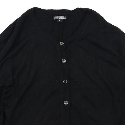 Original Womens Black   Cardigan Jumper Size XL
