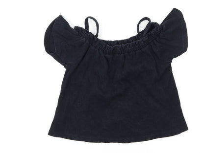 Primark Girls Black   Basic Blouse Size 9-10 Years