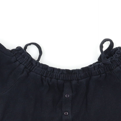 Primark Girls Black   Basic Blouse Size 9-10 Years
