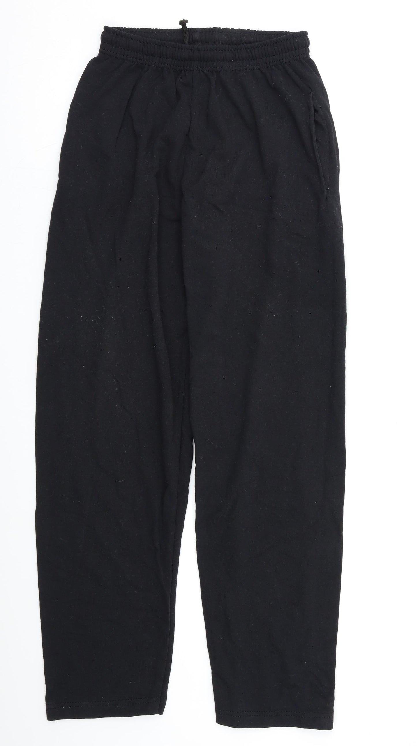 Fruit of the Loom Womens Black   Jogger Trousers Size M L27 in