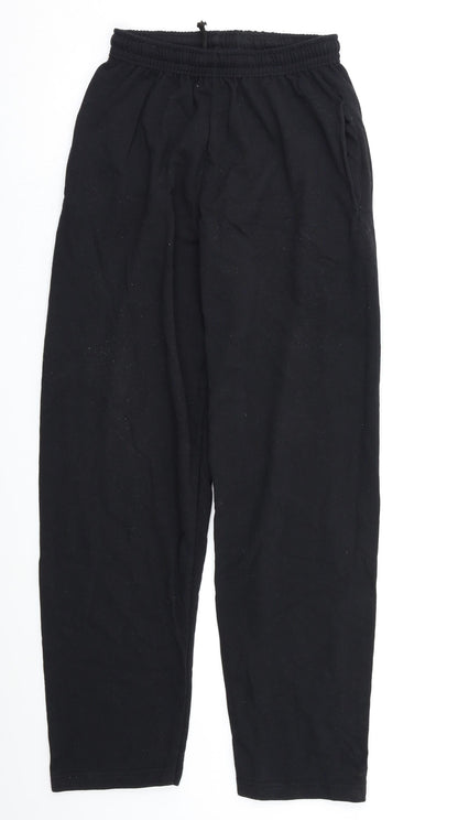 Fruit of the Loom Womens Black   Jogger Trousers Size M L27 in