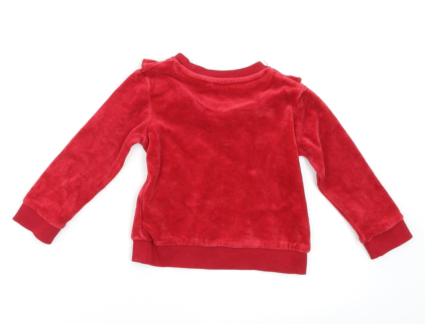 M&S Baby Red   Pullover Jumper Size 12-18 Months