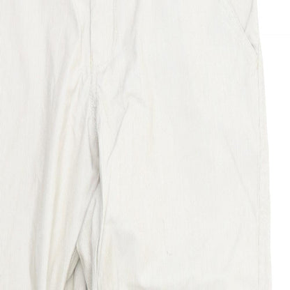 Blackberrys Womens Beige Striped  Chino Trousers Size S L30 in