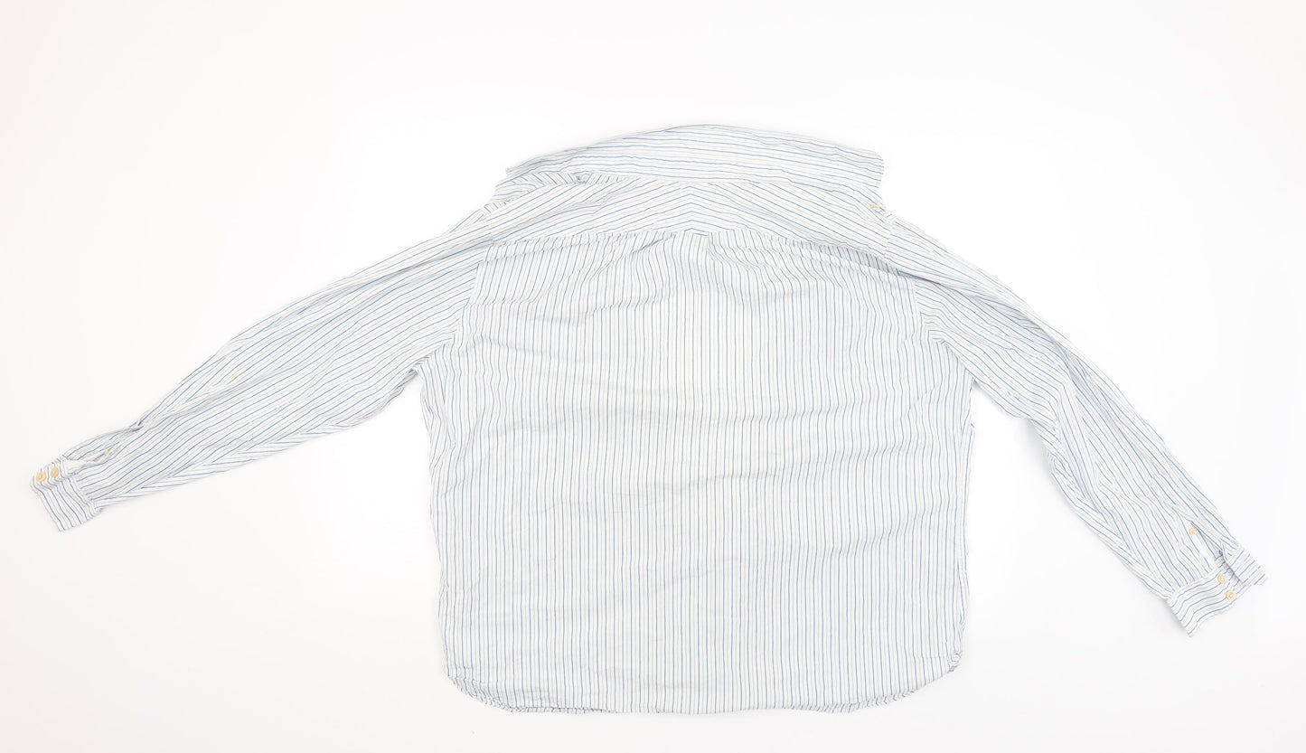 Mens UK Size XL Hammond & CO White  Button-Up Long Sleeve Casual Shirt