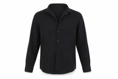 Mens UK Size 14.5 Primark Black  Button-Up Long Sleeve Casual Shirt