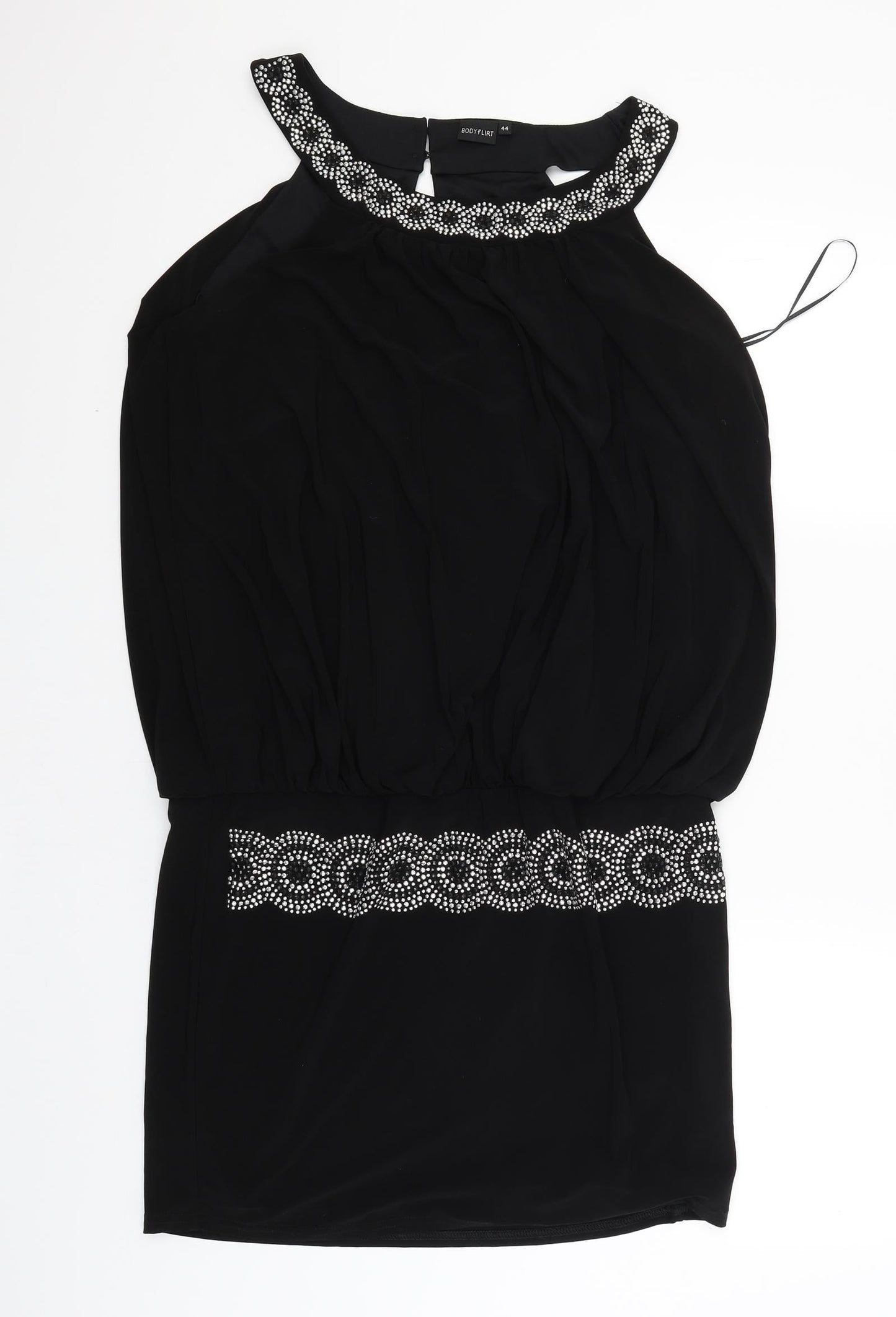 Body Flirt Womens Black   Tank Dress  Size 44