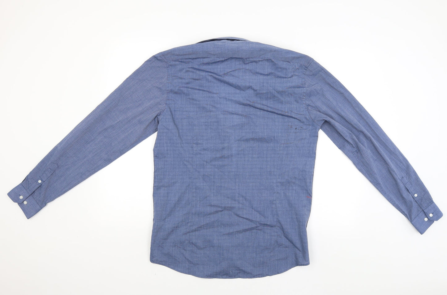 Red Herring Mens Blue    Button-Up Size 15.5