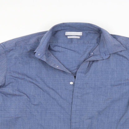 Red Herring Mens Blue    Button-Up Size 15.5