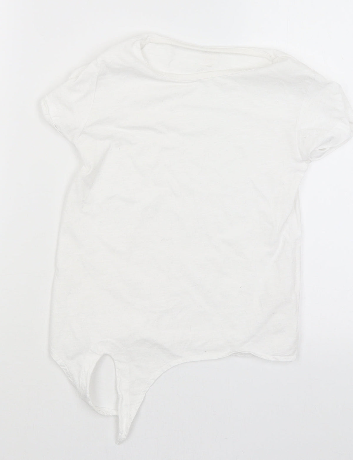 Additional front view of Very girls’ white basic t-shirt, size 8, years