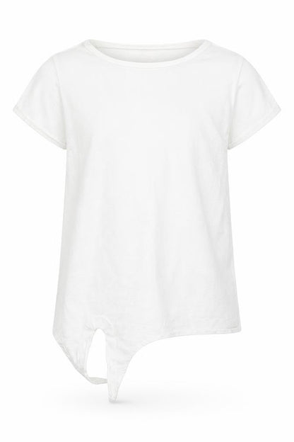 Front view of Very girls’ white basic t-shirt, size 8, years