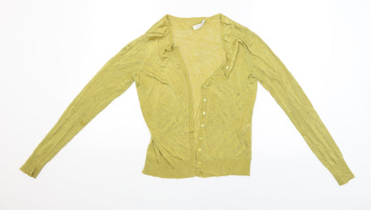 Womens UK Size S Planet Gold Basic Blouse