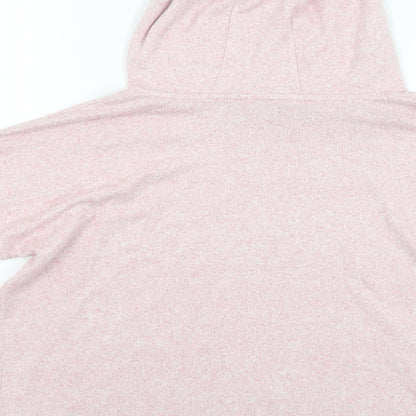M&S Girls Pink   Pullover Hoodie Size 12-13 Years