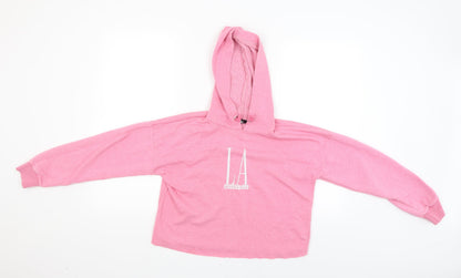 New Look Girls Pink   Pullover Hoodie Size 12-13 Years