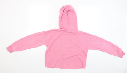 New Look Girls Pink   Pullover Hoodie Size 12-13 Years