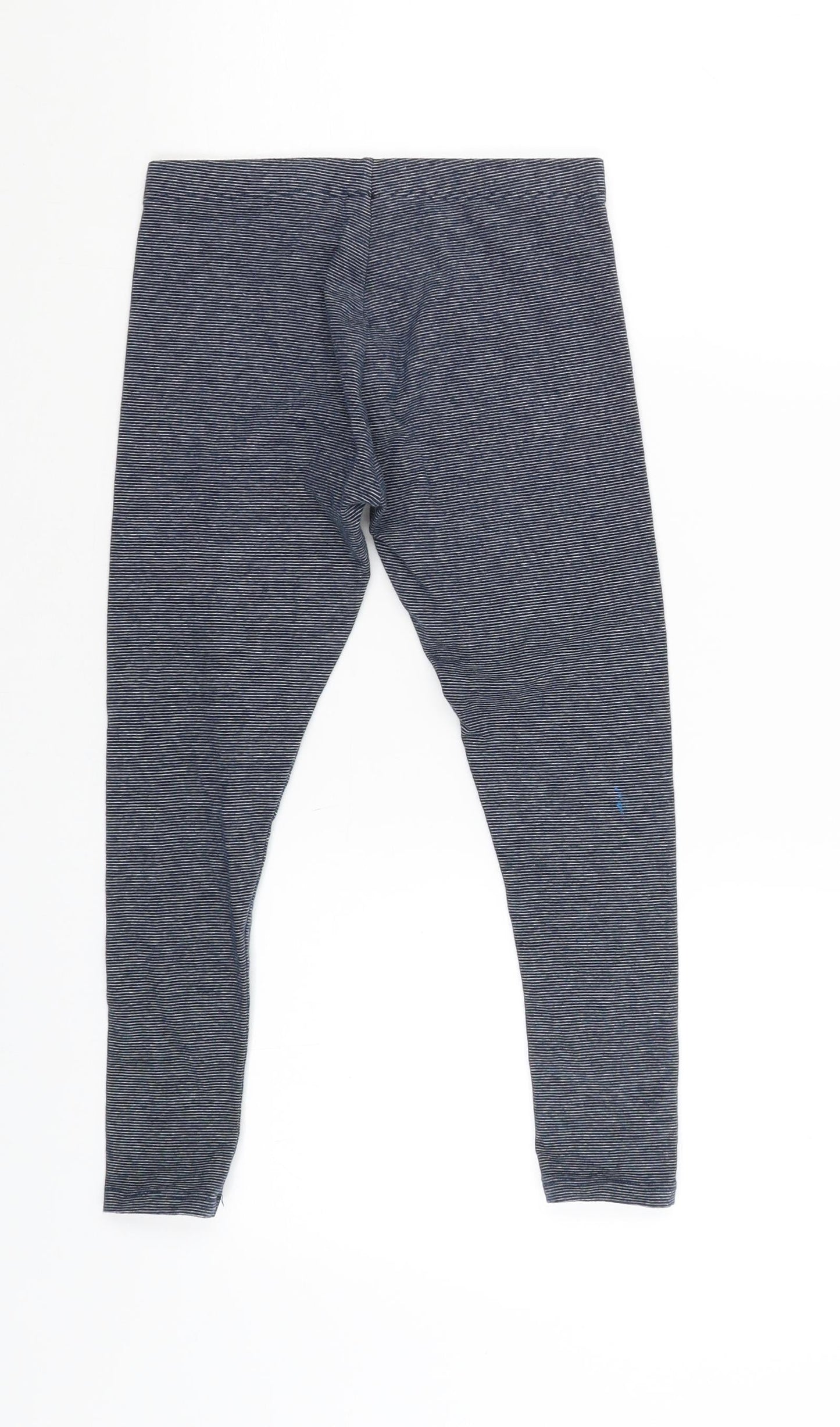 NEXT Girls Blue Striped  Jogger Trousers Size 9 Years