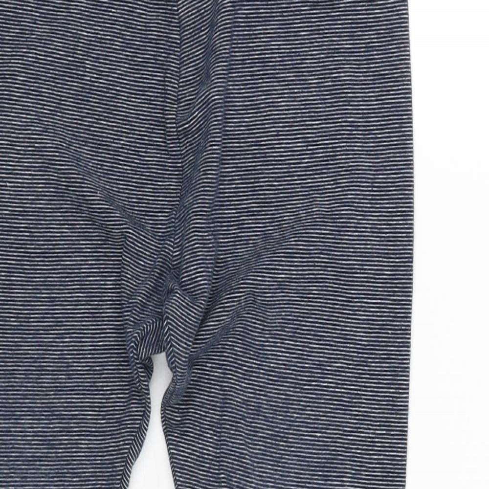 NEXT Girls Blue Striped  Jogger Trousers Size 9 Years