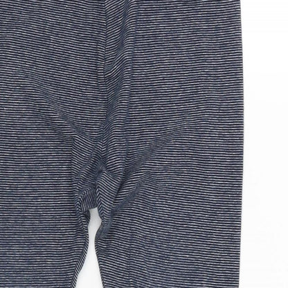 NEXT Girls Blue Striped  Jogger Trousers Size 9 Years