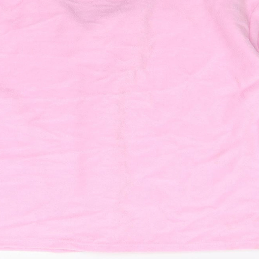 Lady Selena Womens Pink  Fleece Babydoll Pyjama Top Size 16