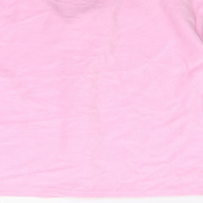 Lady Selena Womens Pink  Fleece Babydoll Pyjama Top Size 16