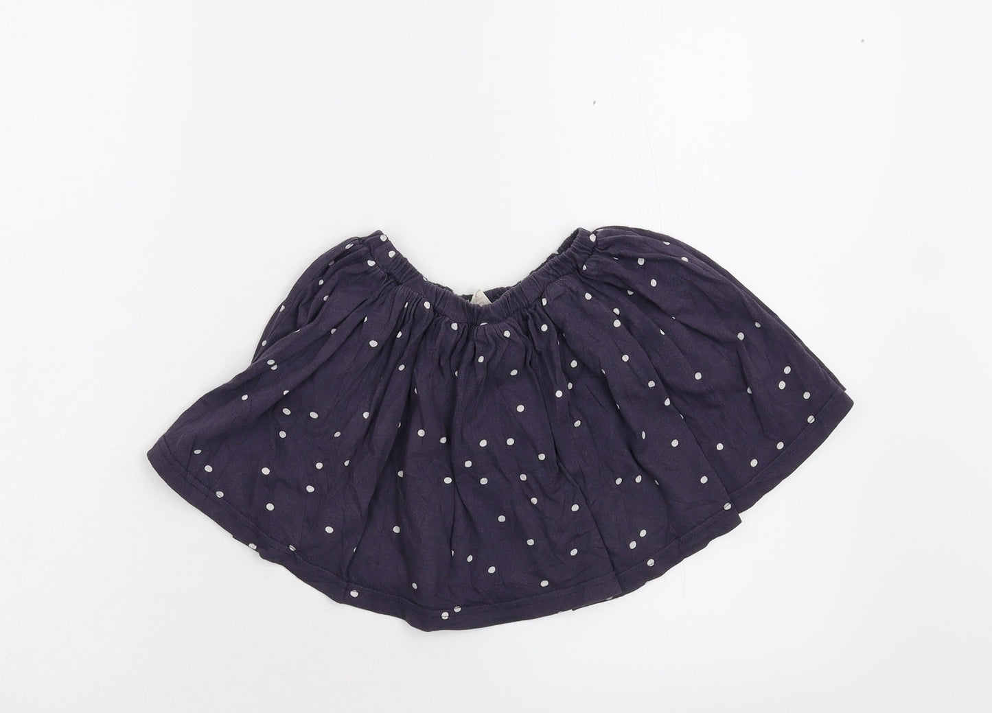 Kid Nature Girls Blue Polka Dot  Mini Skirt Size 3 Years