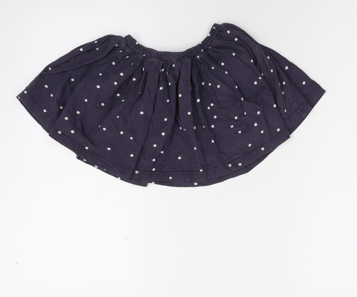 Kid Nature Girls Blue Polka Dot  Mini Skirt Size 3 Years