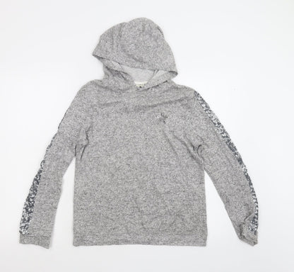 F&F Girls Grey   Pullover Hoodie Size 13-14 Years